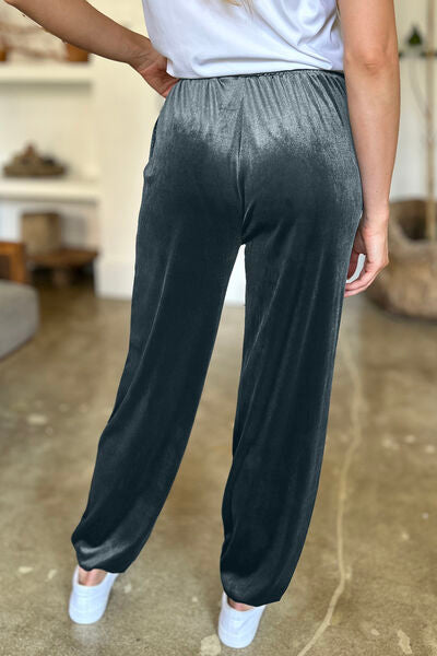 FAM-FAM Pocketed Elastic Waist Joggers - Pahabu - Women's Clothing & Shop