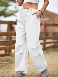 Drawstring Joggers with Pockets - Pahabu - Women's Clothing & Shop