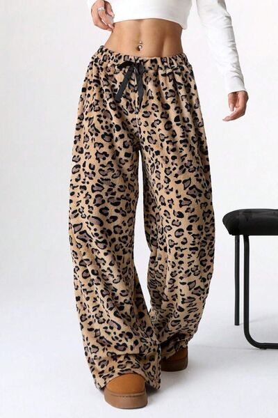 Leopard Wide Leg Pants - Pahabu - Women's Clothing & Shop