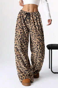 Leopard Wide Leg Pants - Pahabu - Women's Clothing & Shop