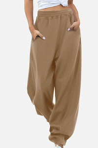 Elastic Waist Sweatpants with Pockets - Pahabu - Women's Clothing & Shop