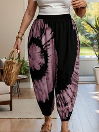 Tie-Dye Elastic Waist Pants - Pahabu - Women's Clothing & Shop