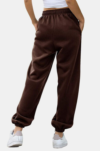 Elastic Waist Joggers with Pockets - Pahabu - Women's Clothing & Shop