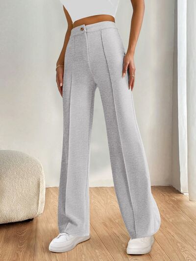 High Waist Wide Leg Pants - Pahabu - Women's Clothing & Shop