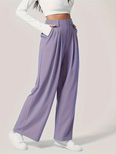 Wide Leg Pants with Pockets - Pahabu - Women's Clothing & Shop