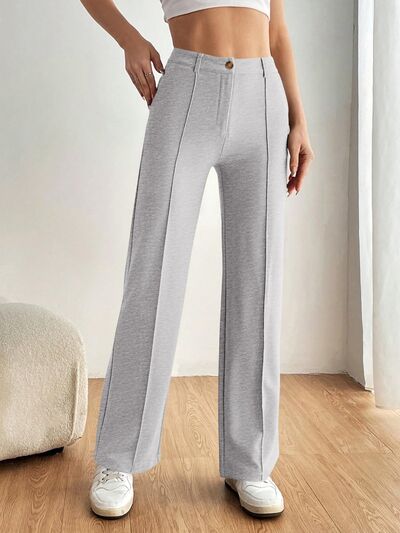High Waist Wide Leg Pants - Pahabu - Women's Clothing & Shop