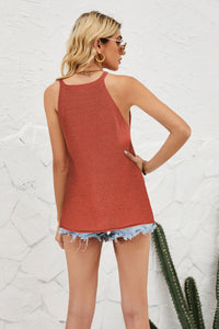 Grecian Neck Knit Tank - Pahabu - Women's Clothing & Shop