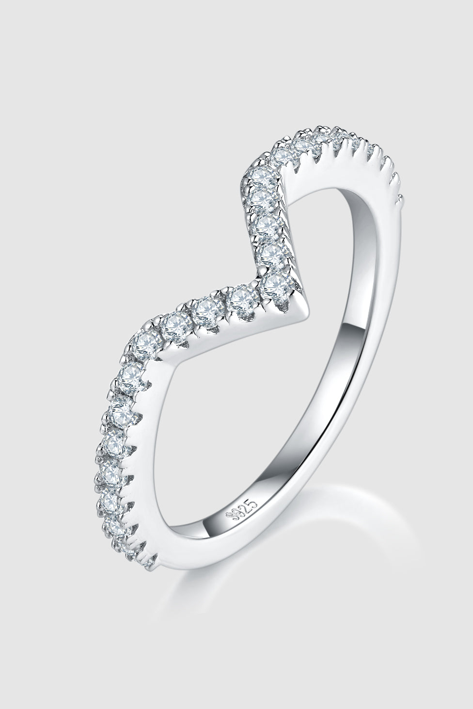 1 Carat Moissanite 925 Sterling Silver Double Layered Ring - Pahabu - Women's Clothing & Shop