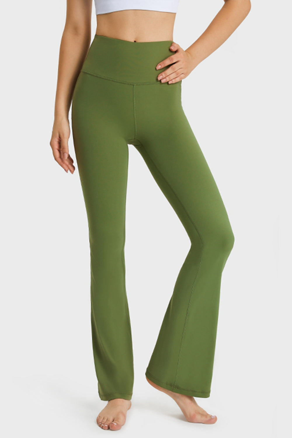 Millennia Elastic Waist Flare Yoga Pants - Pahabu - Women's Clothing & Shop
