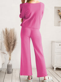 Long Sleeve Lounge Top and Drawstring Pants Set - Pahabu - Women's Clothing & Shop