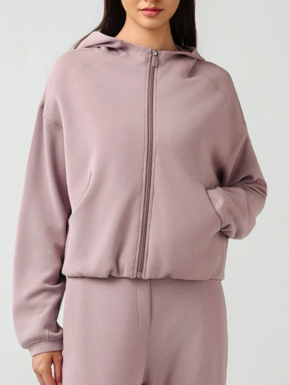 Millennia Zip Up Dropped Shouder Active Hooded - Pahabu - Women's Clothing & Shop
