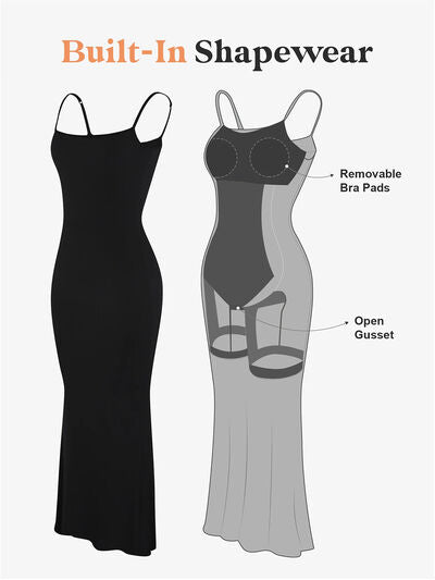 Basic Bae Built-In Shapewear Sleeveless Maxi Dress - Pahabu - Women's Clothing & Shop