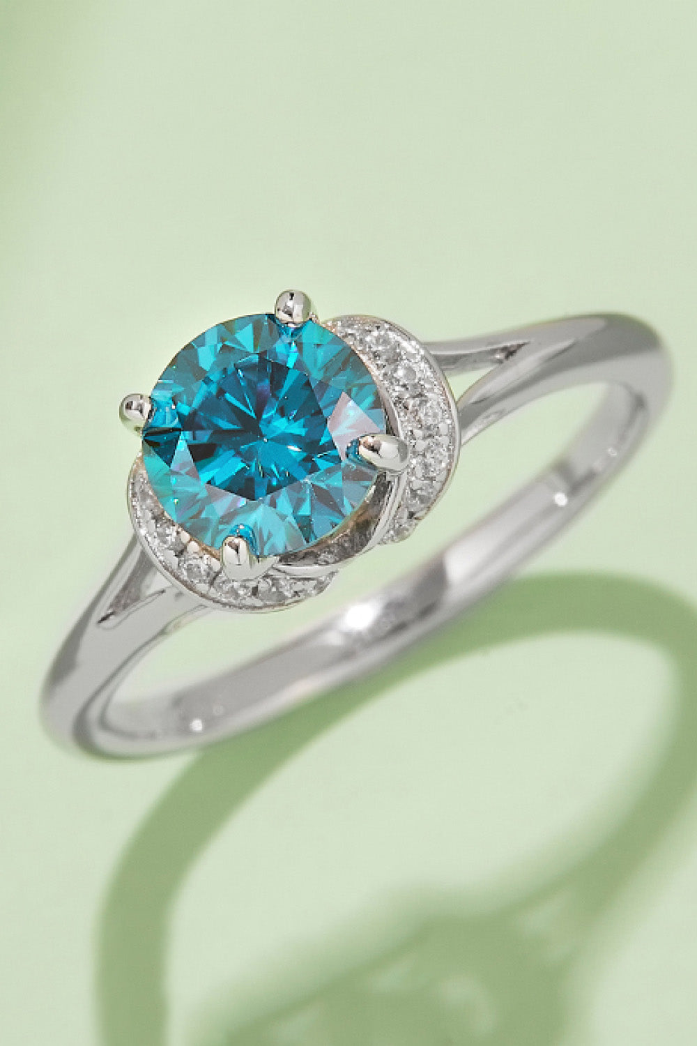 1 Carat Moissanite 4-Prong 925 Sterling Silver Ring - Pahabu - Women's Clothing & Shop