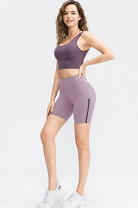 Wide Waistband Sports Shorts - Pahabu - Women's Clothing & Shop