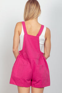 VERY J Adjustable Suspender Overalls with Pockets