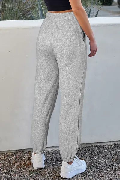 Drawstring Joggers with Pockets - Pahabu - Women's Clothing & Shop