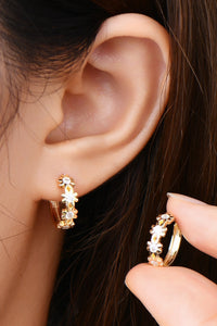 Moissanite 925 Sterling Silver Huggie Earrings - Pahabu - Women's Clothing & Shop