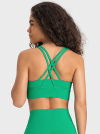 Millennia Crisscross Scoop Neck Active Tank - Pahabu - Women's Clothing & Shop