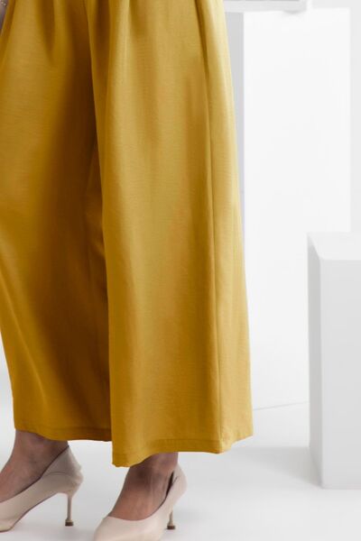 FAM-FAM Wide Leg Elastic Waist Pants - Pahabu - Women's Clothing & Shop