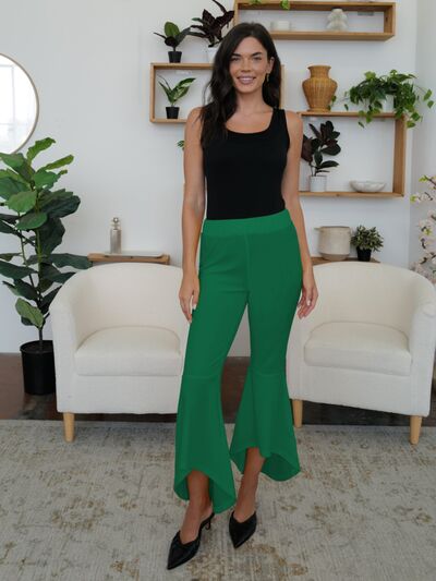 FAM-FAM High-Low Bootcut Pants - Pahabu - Women's Clothing & Shop