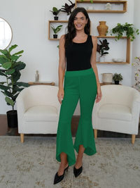 FAM-FAM High-Low Bootcut Pants - Pahabu - Women's Clothing & Shop