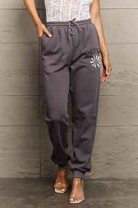 Simply Love Simply Love Full Size Drawstring DAISY Graphic Long Sweatpants - Pahabu - Women's Clothing & Shop