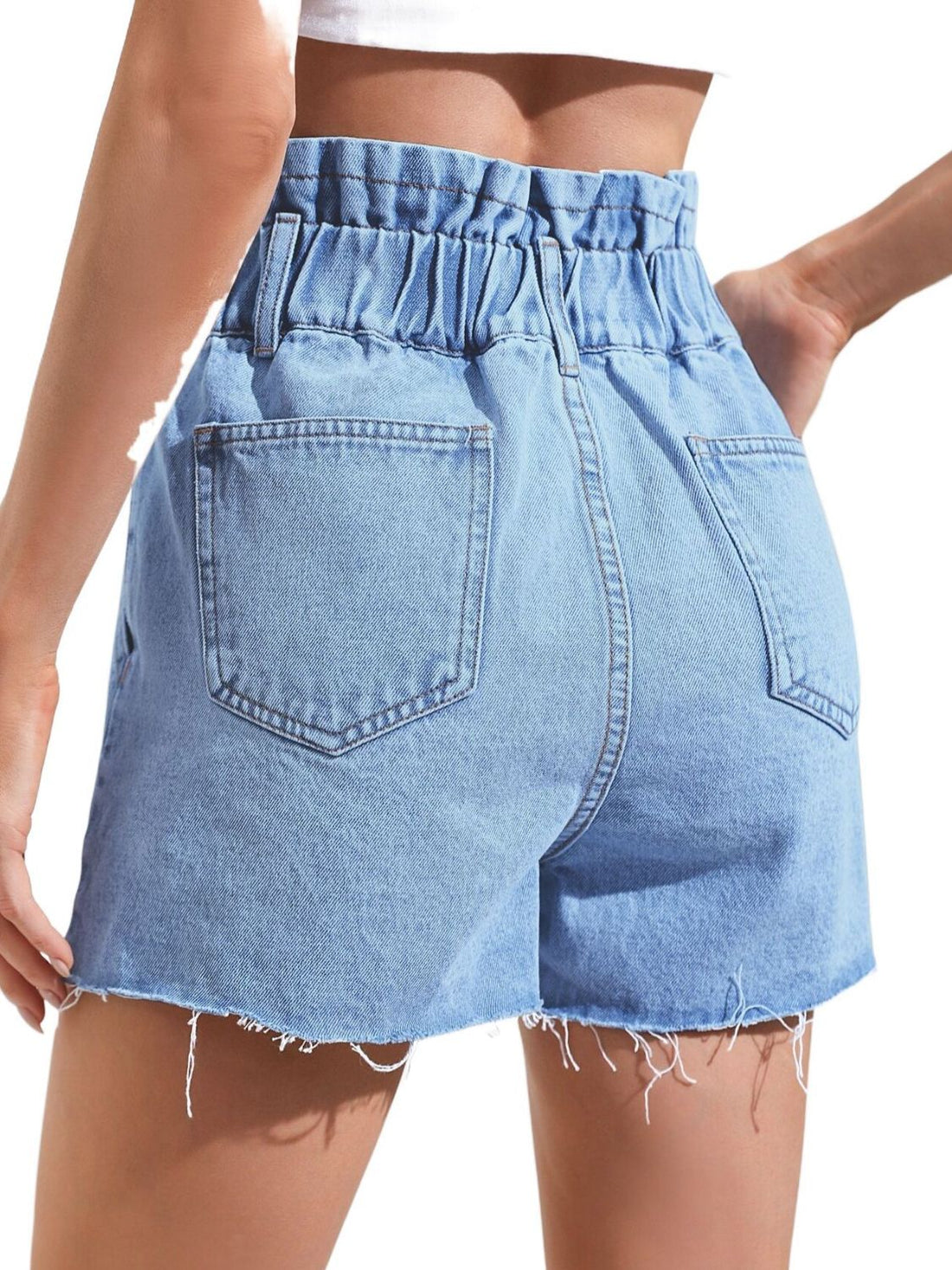 Denim Shorts with Pockets - Pahabu - Women's Clothing & Shop