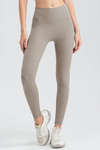 Wide Waistband Sport Leggings - Pahabu - Women's Clothing & Shop