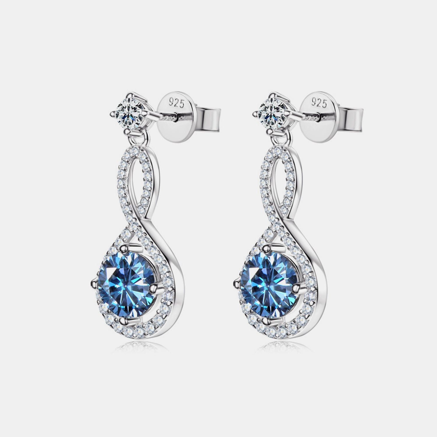1 Carat Moissanite 925 Sterling Silver Earrings - Pahabu - Women's Clothing & Shop