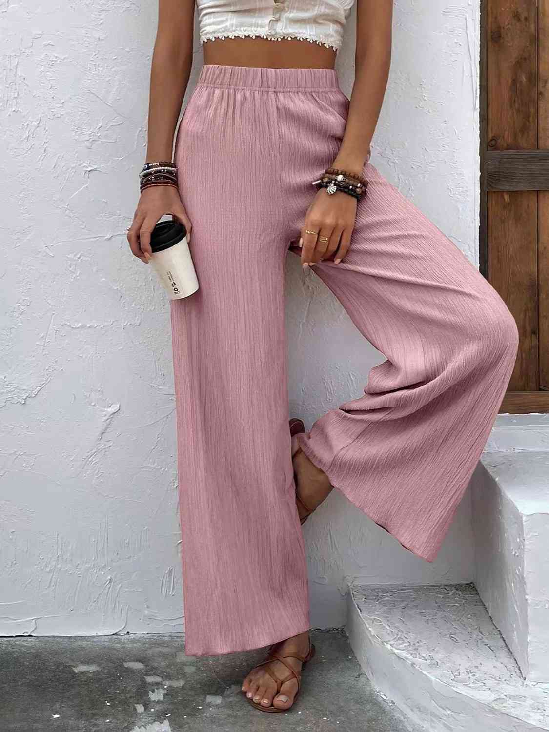 Full Size High Waist Wide Leg Pants - Pahabu - Women's Clothing & Shop