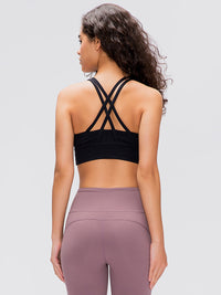 Millennia Crisscross Scoop Neck Active Tank - Pahabu - Women's Clothing & Shop