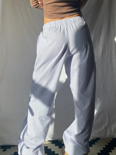 Elastic Waist Wide Leg Pants - Pahabu - Women's Clothing & Shop