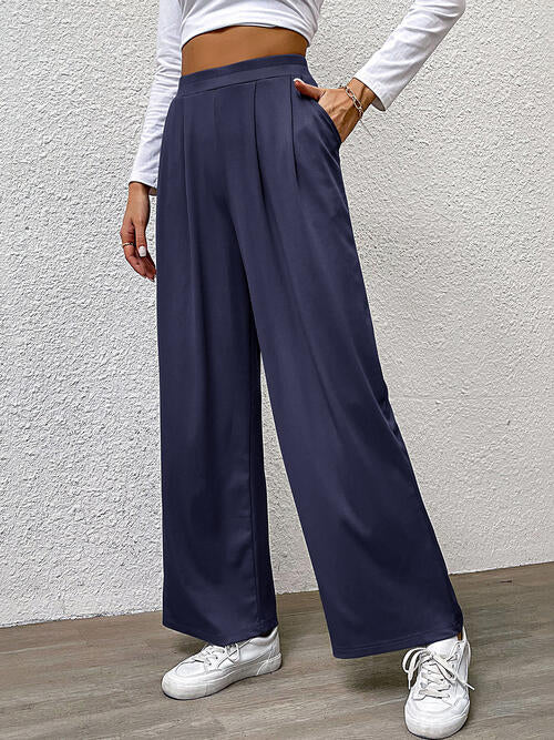 Perfee High Waist Straight Pants - Pahabu - Women's Clothing & Shop