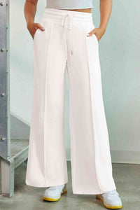 Drawstring Wide Leg Pants with Pockets - Pahabu - Women's Clothing & Shop