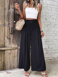 Perfee Ruched High Waist Wide Leg Pants - Pahabu - Women's Clothing & Shop