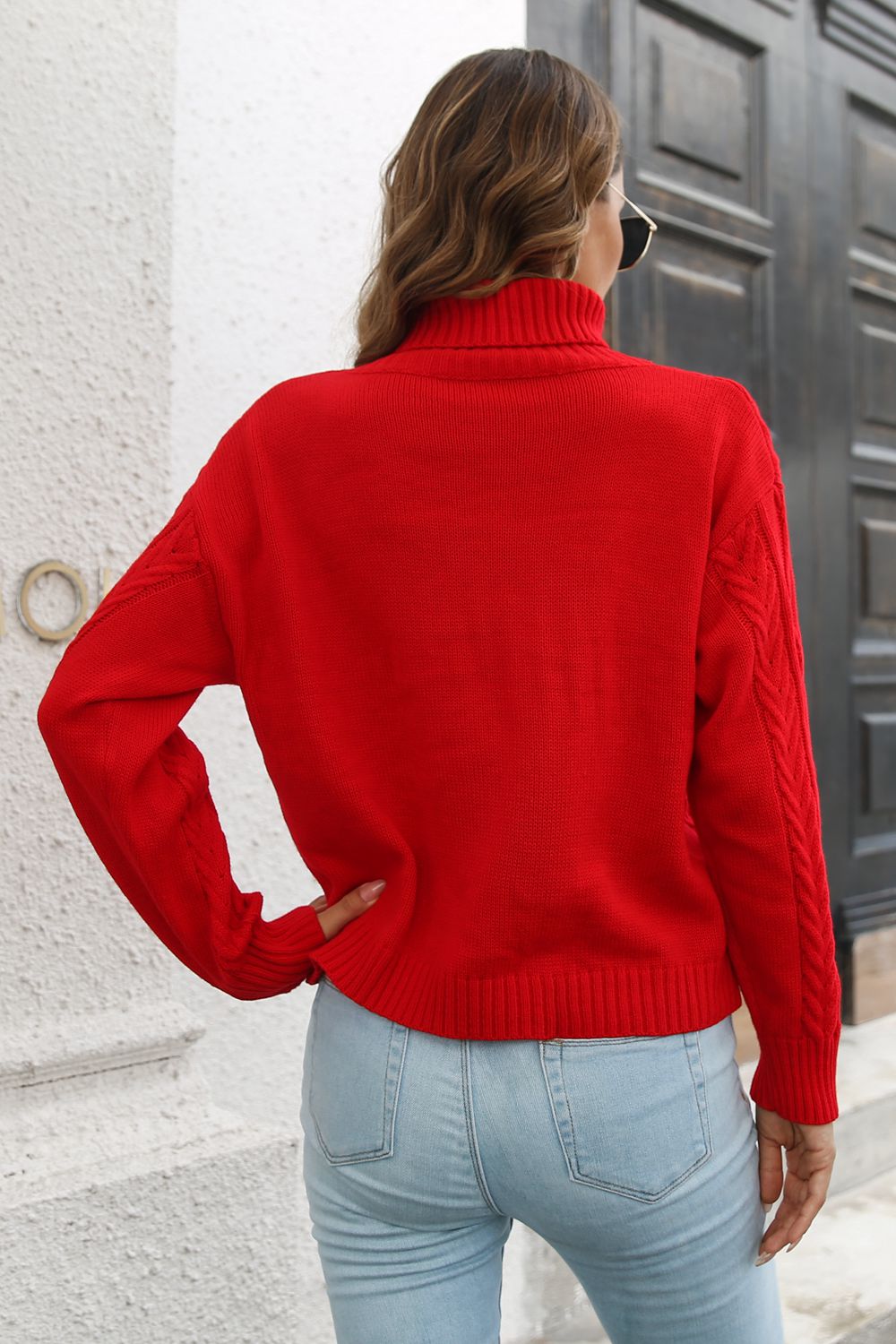 Turtleneck Long Sleeve Sweater - Pahabu - Women's Clothing & Shop