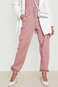 Drawstring Joggers with Pockets - Pahabu - Women's Clothing & Shop