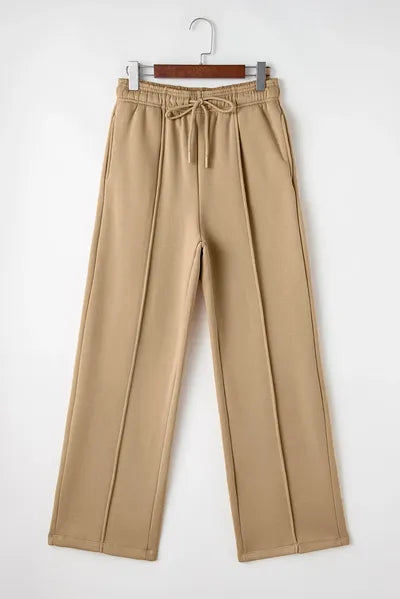 Drawstring Wide Leg Pants with Pockets - Pahabu - Women's Clothing & Shop