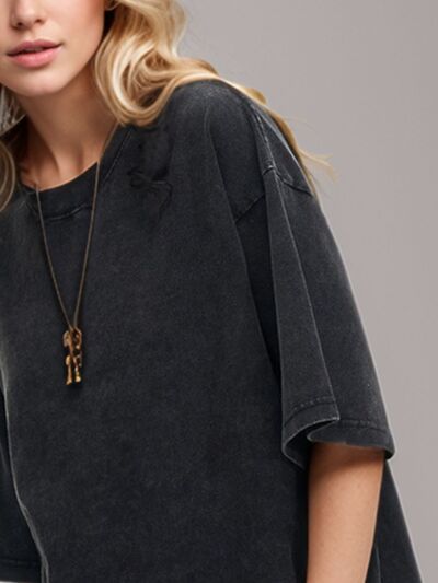 Basic Bae Round Neck Half Sleeve T-Shirt - Pahabu - Women's Clothing & Shop