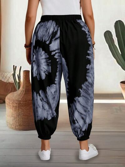 Tie-Dye Elastic Waist Pants - Pahabu - Women's Clothing & Shop