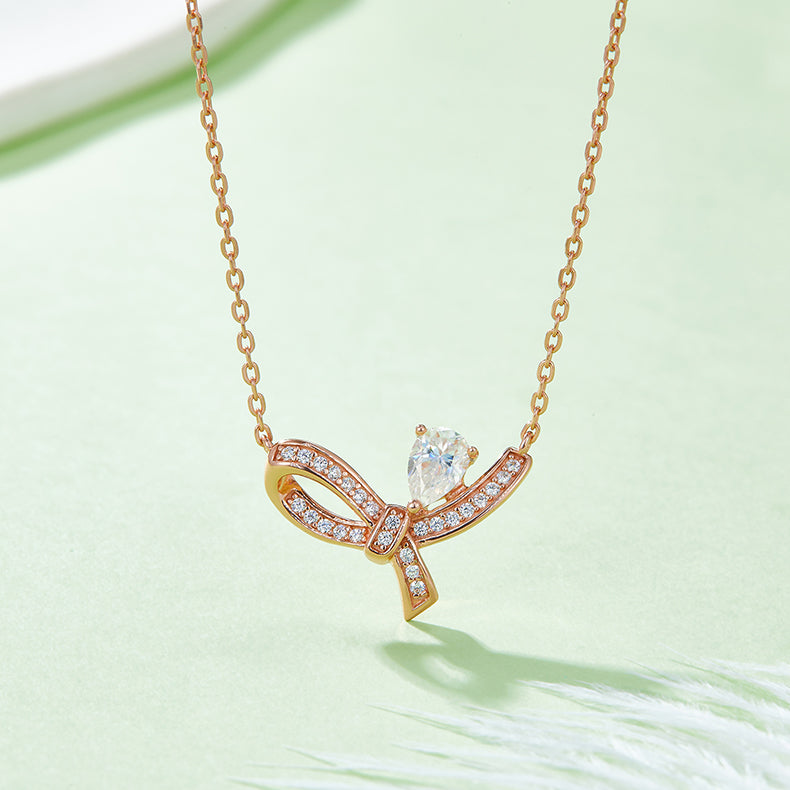 Moissanite 925 Sterling Silver Necklace - Pahabu - Women's Clothing & Shop