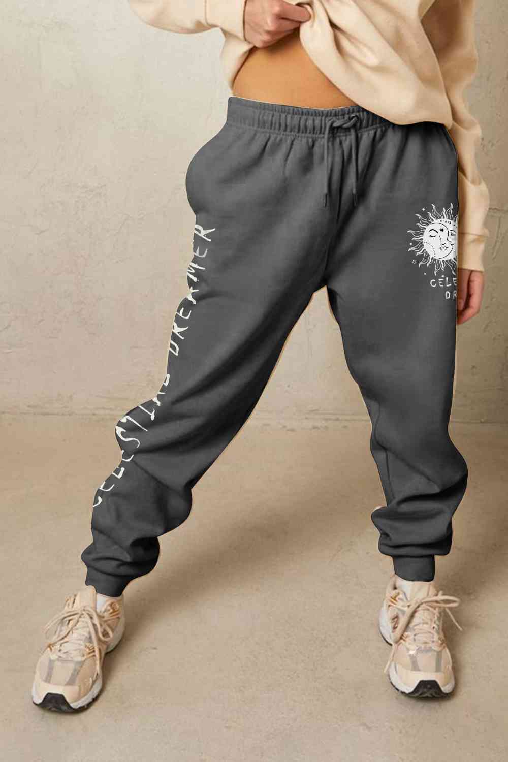 Simply Love Full Size CELESTIAL DREAMER Graphic Sweatpants - Pahabu - Women's Clothing & Shop