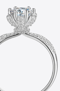 1 Carat Moissanite 6-Prong Ring - Pahabu - Women's Clothing & Shop