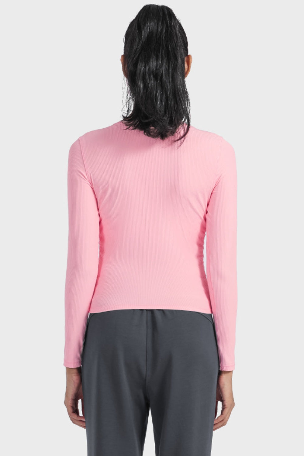 Millennia Round Neck Long Sleeve Sports Top - Pahabu - Women's Clothing & Shop