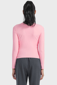 Millennia Round Neck Long Sleeve Sports Top - Pahabu - Women's Clothing & Shop