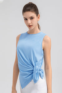 Slit Round Neck Tank - Pahabu - Women's Clothing & Shop