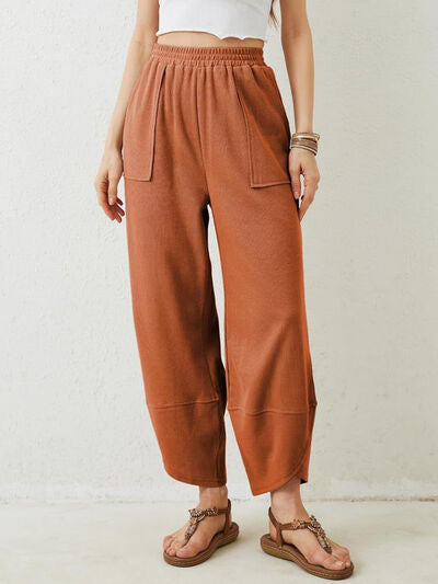Lovelet Elastic Waist Wide Leg Pants - Pahabu - Women's Clothing & Shop