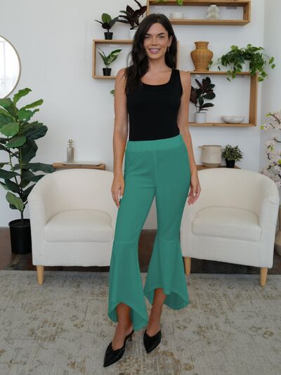 FAM-FAM High-Low Bootcut Pants - Pahabu - Women's Clothing & Shop