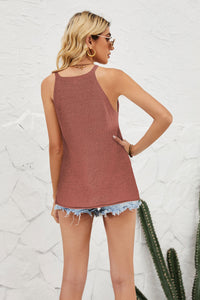 Grecian Neck Knit Tank - Pahabu - Women's Clothing & Shop