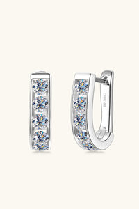 1 Carat Moissanite 925 Sterling Silver Earrings - Pahabu - Women's Clothing & Shop
